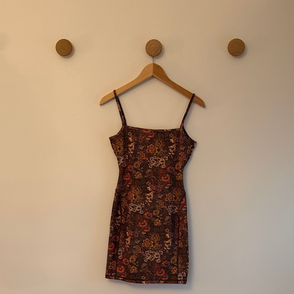 Floral Spaghetti Strap Dress